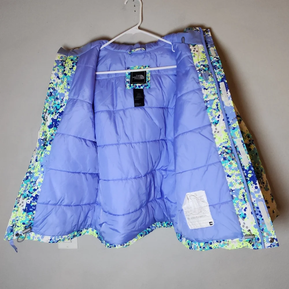 The‎ North Face Insulated Hyvent Coat Kids Youth Size Large 14/16 Blue Green